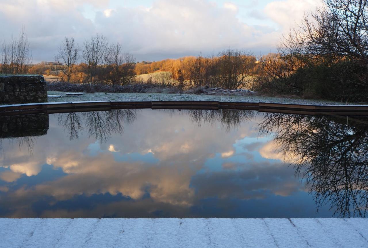 Maison Terre Les Cabanes De Fallot - Sauna Bain-Froid Piscine Naturelle L'isle-Bouzon ภายนอก รูปภาพ