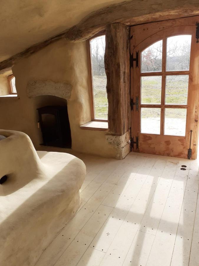 Maison Terre Les Cabanes De Fallot - Sauna Bain-Froid Piscine Naturelle L'isle-Bouzon ภายนอก รูปภาพ